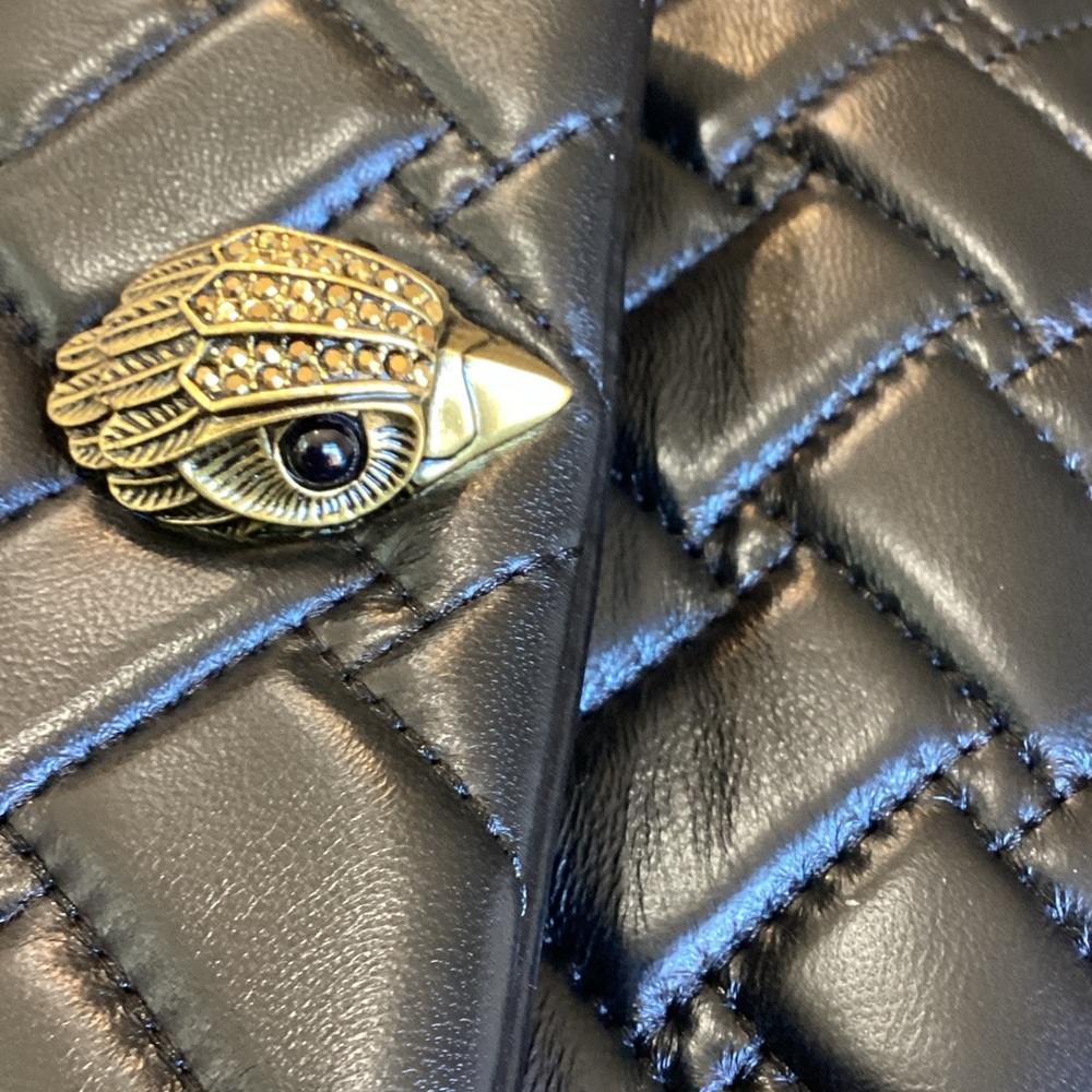 Kurt Geiger Black Quilted Leather Backpack NWT - Picture 12 of 16